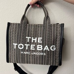 Marc Jacobs Black and Brown Patterned Tote